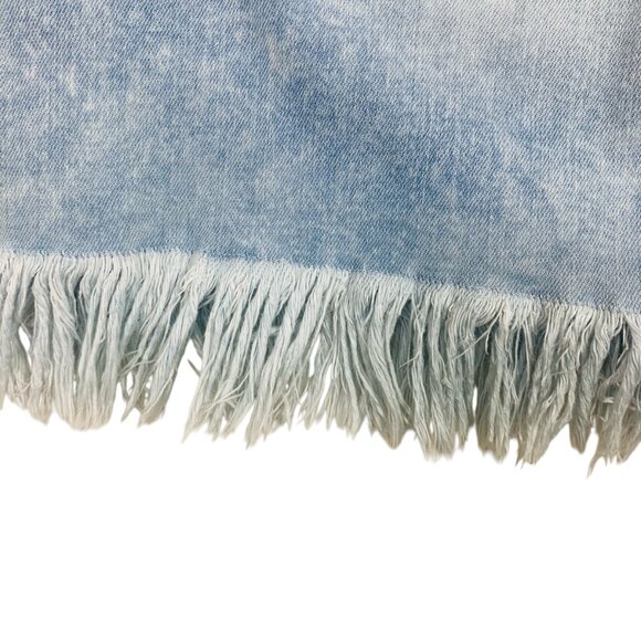 Tommy Hilfiger mini Fringe Skirt for Women light denim sz 8 - Picture 5 of 15